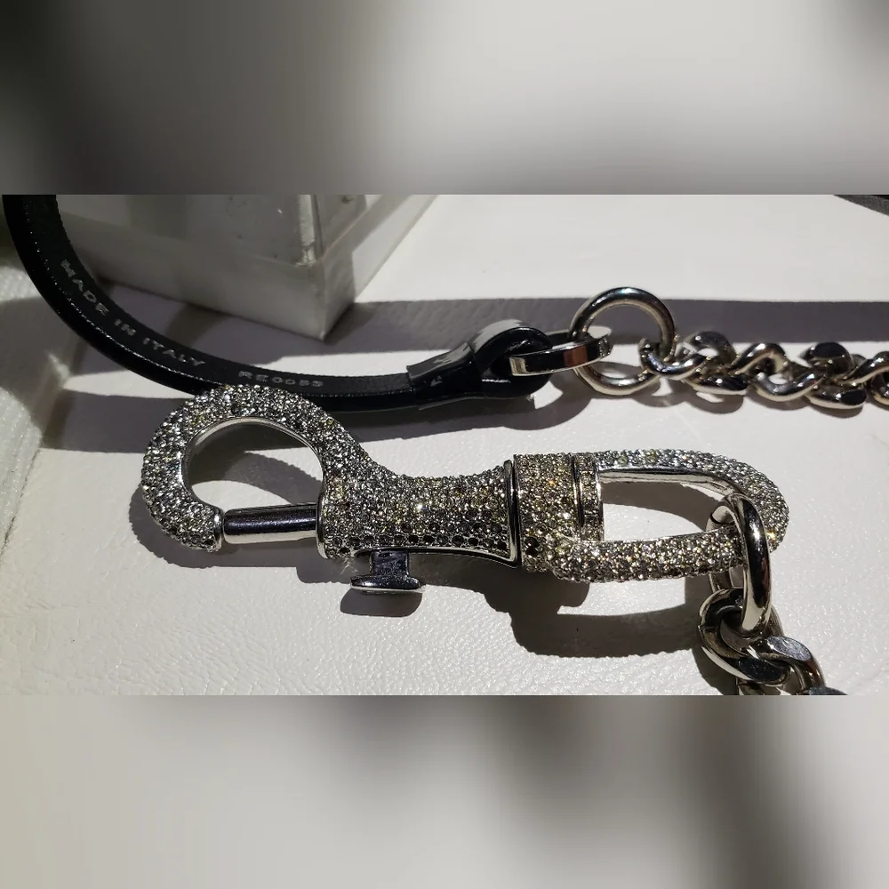 Christian Dior by Galliano Hardcore Mousqueton Chain Belt Noir 85 w/ Box (2004) - Picture 10 of 17